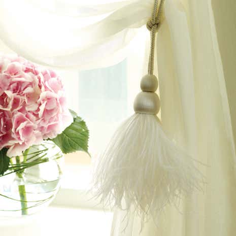 Feather Curtain Tieback