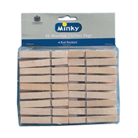 Minky Wooden Pegs