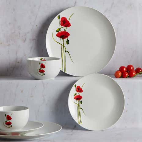 Poppy 12 Piece Dinner Set