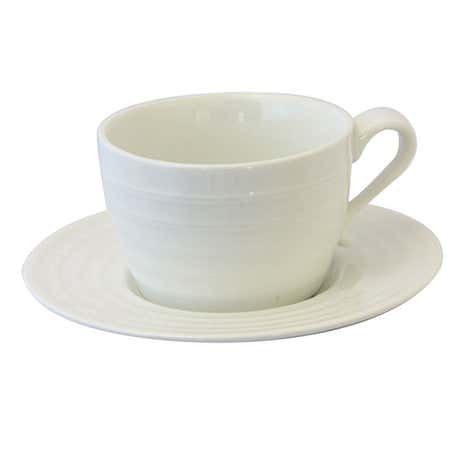 Pausa Ripple Cup and Saucer