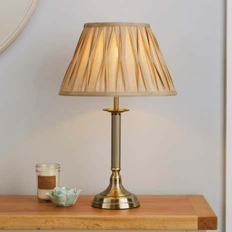 Reeded Table Lamp
