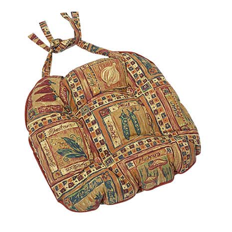 Chillies Quilted Seat Pad