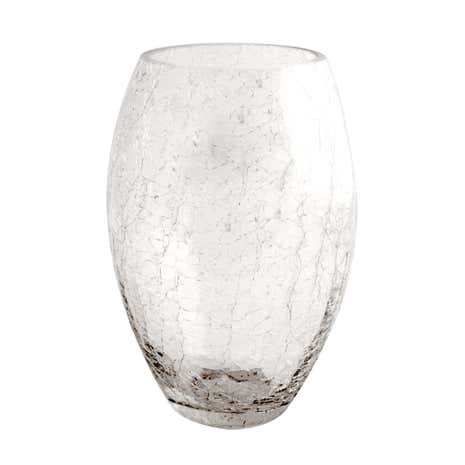 Crackle Glass Vase