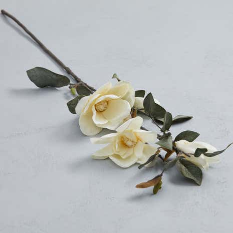Artificial Cream Magnolia Flower Spray