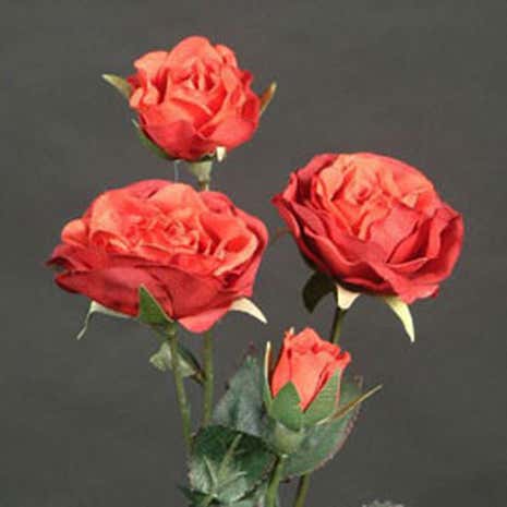 Artificial Mini Cabbage Rose Flower Stem