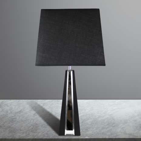 Pyramid Mirror Table Lamp