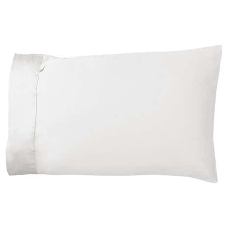 Dorma 350 Thread Count Plain Dye White Cuffed Pillowcase