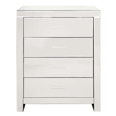 Venetian Mirrored 4 Drawer Chest