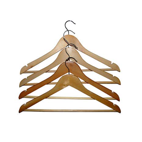Set of 10 Wooden Hangers