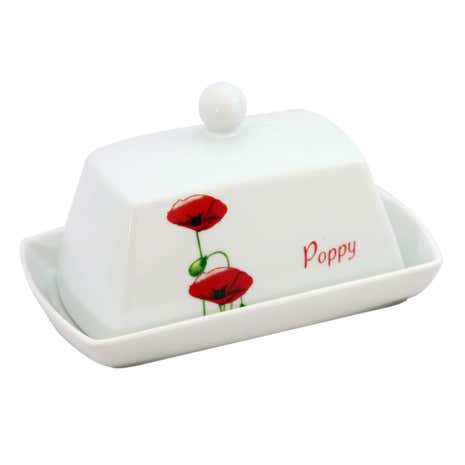 Poppy Butter Dish