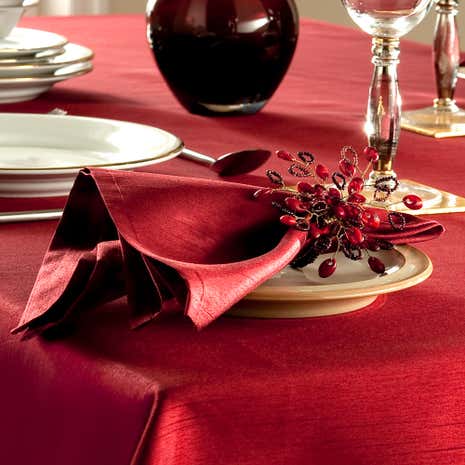 Faux Silk Pack of Four Napkins