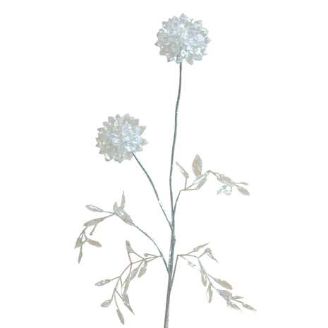 Crystal Pom Pom Spray Flower Stem