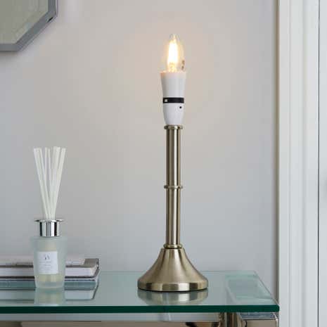 Smooth Candlestick Lamp Base
