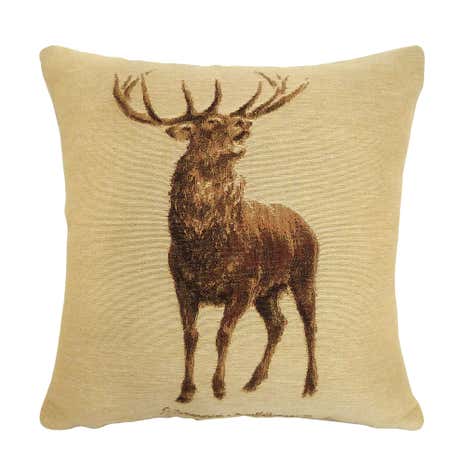 Natural Woven Stag Cushion