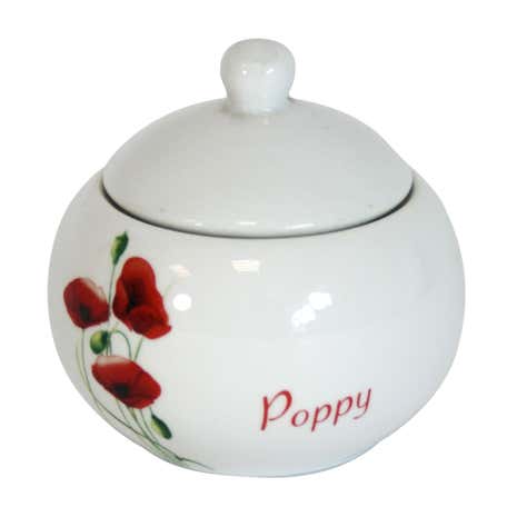 Poppy Round Sugar Jar