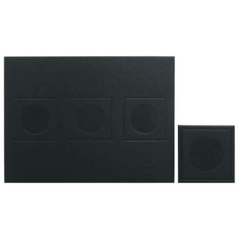 Geo Black Set of 4 Placemats and Coaster Pack