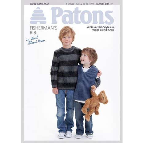 Patons Fisherman's Rib Knitting Leaflet
