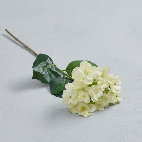 Artificial White Hydrangea Spray