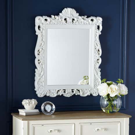 White Ormolu Highlife Mirror