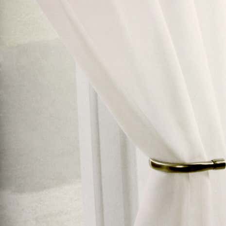 Ivory Sheer Elegance Voile Panel