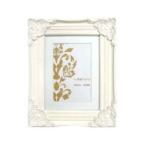 Cream Vintage Swept Photo Frame