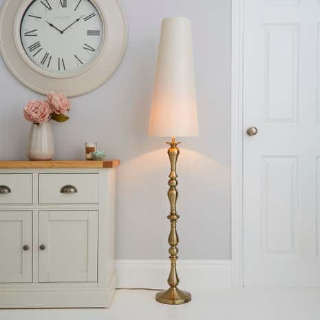 Metal Boudoir Floor Lamp