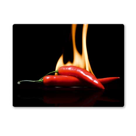 Hot Chilli Black Work Surface Protector