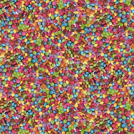 Smarties Printed PVC Fabric