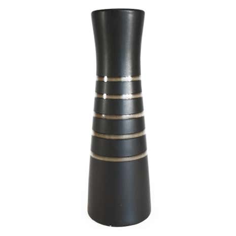 Burnt Sienna Tribal Stripe Vase
