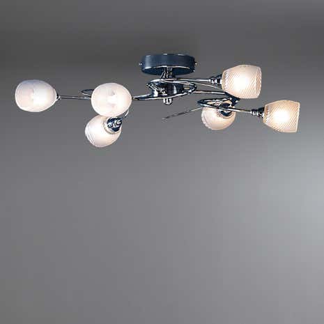 Swirl 6-Light Ceiling Fitting