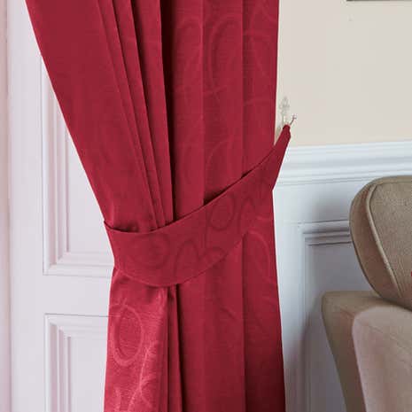 Toledo Claret Curtain Tiebacks