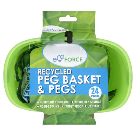 EcoForce Recycled Peg Basket with Pegs