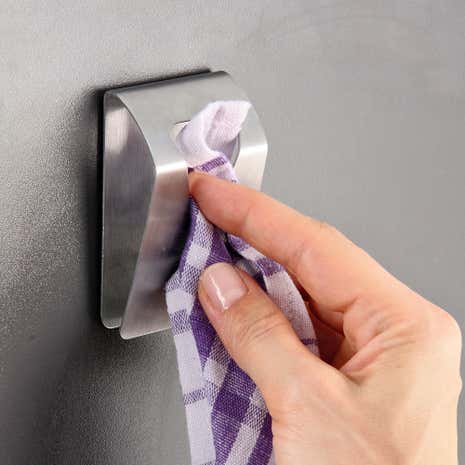 Silver Tea Towel Hook