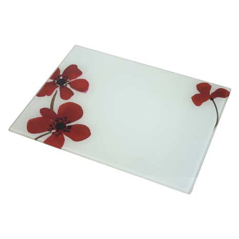 Red Painted Poppy Work Top Saver