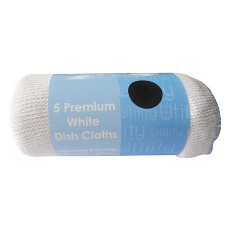 Utility Room Pack of 5 Premium Dishcloths