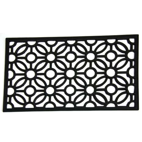 Floral Rubber Doormat