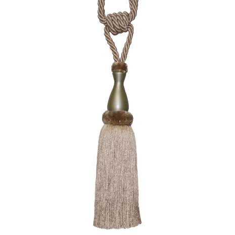 Silver Mould Curtain Tieback