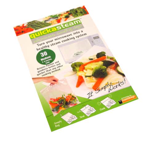 Quickasteam Pack of 30 Medium Microwave Cooking Bags
