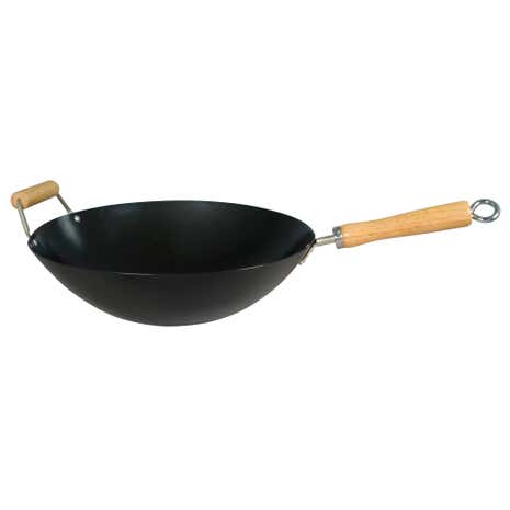 Swift Non-Stick Wok with Wooden Handle