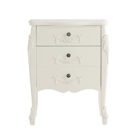 Toulouse White 3 Drawer Chest