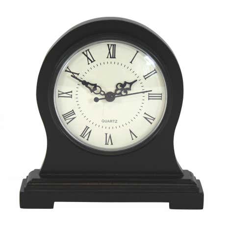 Black Ice Wooden Mantel Clock