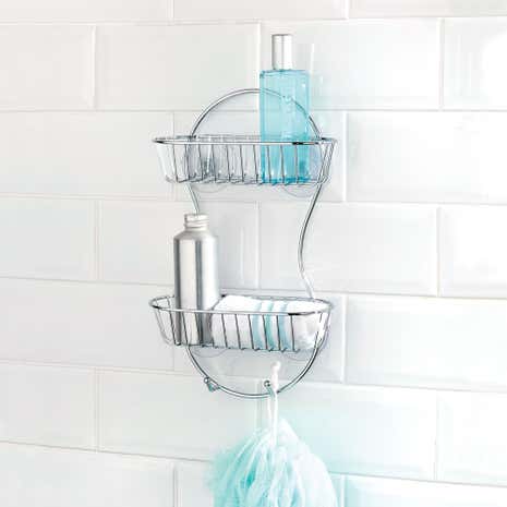 Bathroom Basics 2 Tier Shower Rack