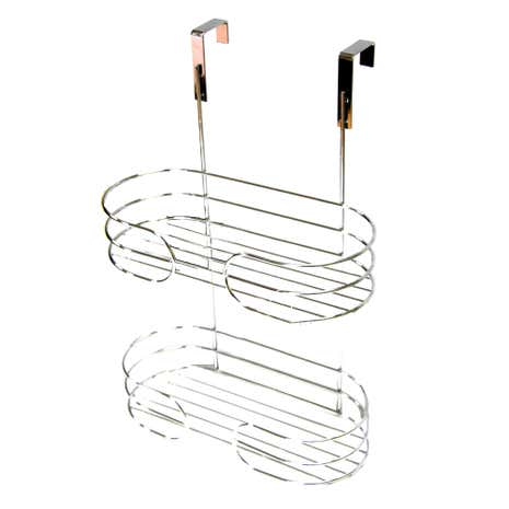 Bathroom Basics Two Tier Over Door Shower Caddy