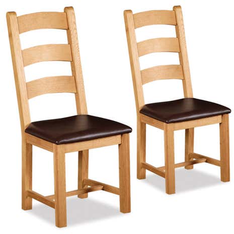 Shawbury Pair of Oak Chairs