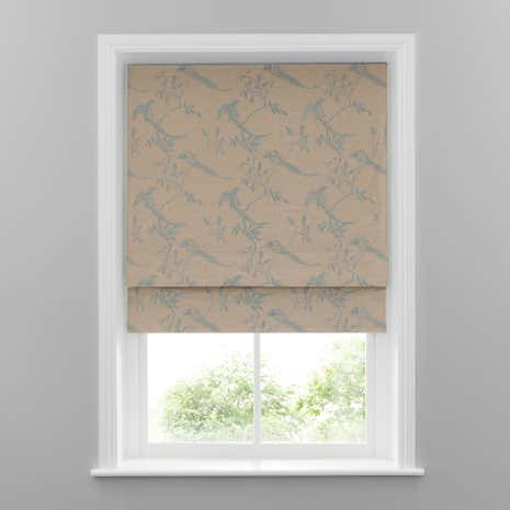 Duck-Egg Songbird Blackout Roman Blinds