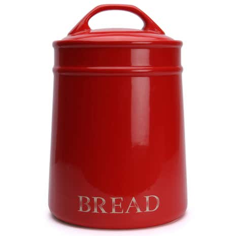 Country Red Bread Bin