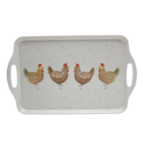 Henrietta Melamine Handled Tea Tray