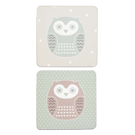 Owl Set Of 6 Coasters