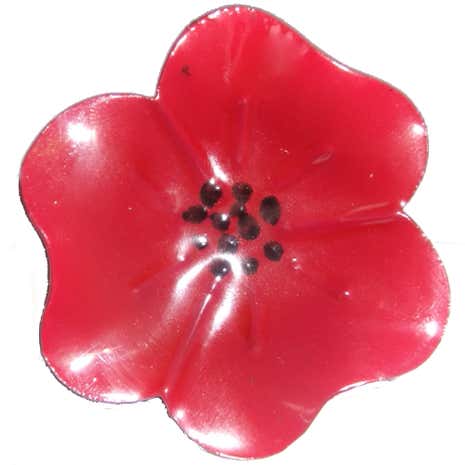 Red Poppy Napkin Ring