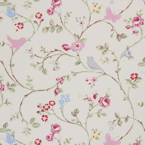 Bird Trail Print Fabric